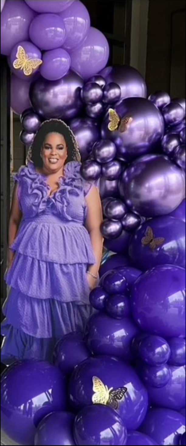 Custom Cutout with Balloon Garland (6ft-7ft)